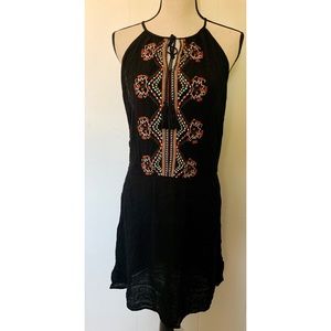 Black halter dress